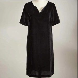 Sundance Catalog Olivia Velvet Dress Black